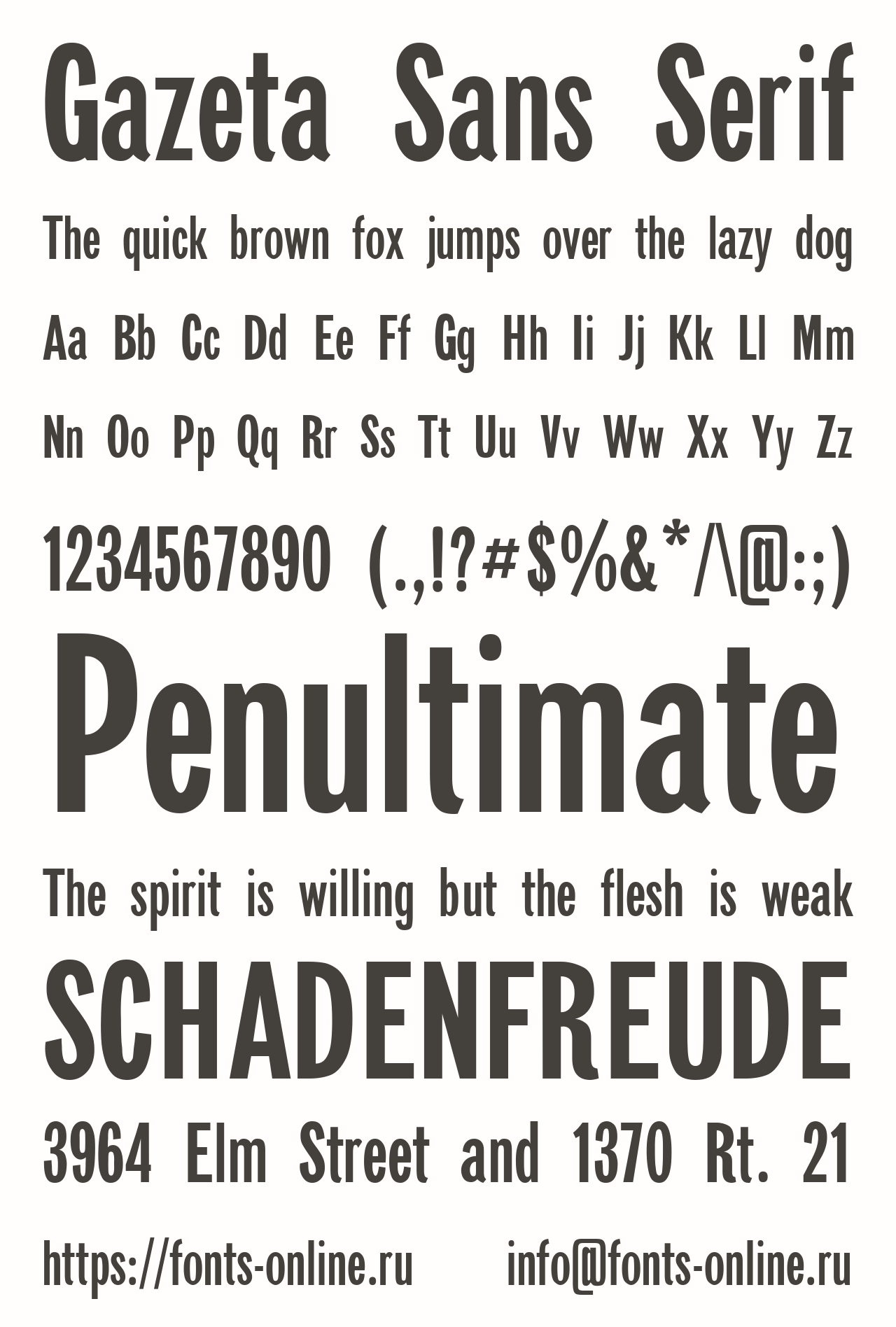 Gazeta Sans Serif Free Font Download